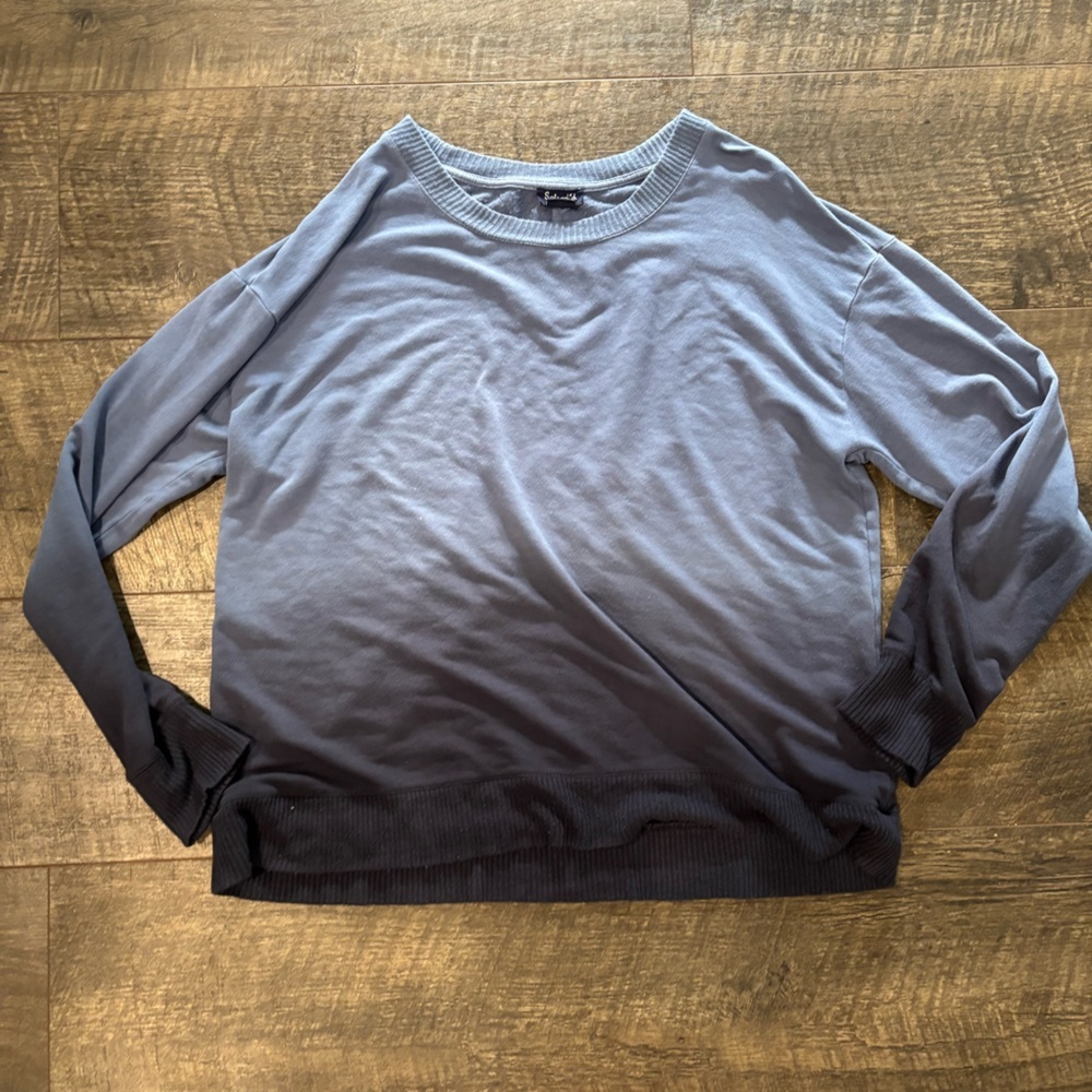 Splendid Blue Ombré long sleeve Knit Top